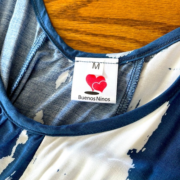 Beautiful Blue Tie Dye Beach Dress - Picture 8 of 9